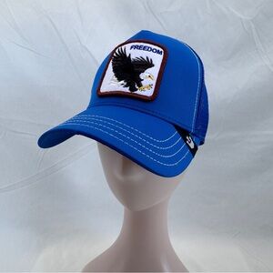 Goorin Bros. Freedom Eagle Trucker Hat Royal Blue The Farm